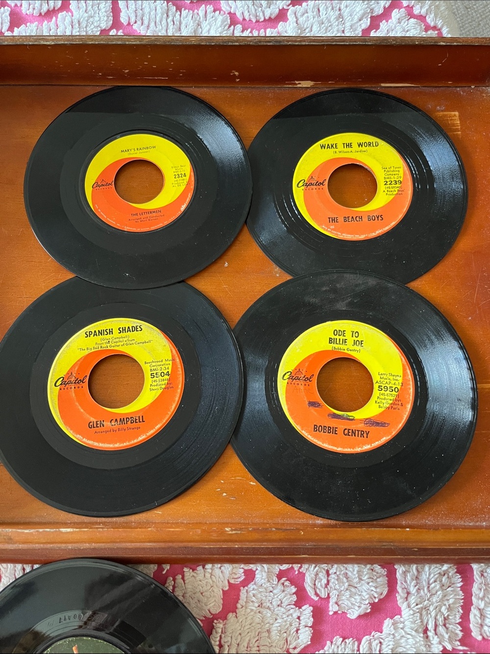 Capitol Records 45 RPM Vinyl Singles -Variety of Artists